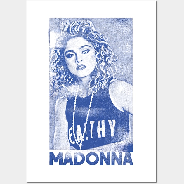 Madonna // Original 80s Vintage Faded Style Design Wall Art by DankFutura